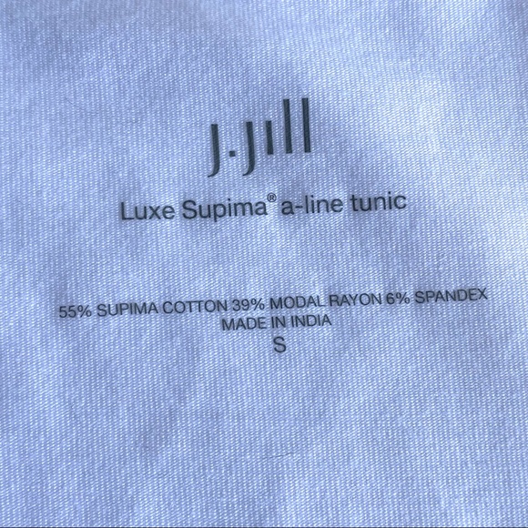 J Jill White Luxe Supima Cotton A-Line Tunic Top - Picture 8 of 12